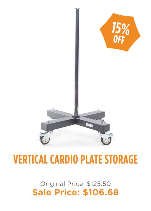 Vertical Cardio Plate Storage on sale for $106.68