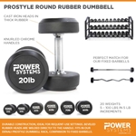 ProStyle Round Rubber Dumbbell