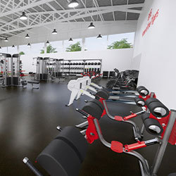 school strength room