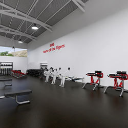 school strength room