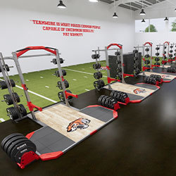 school strength room