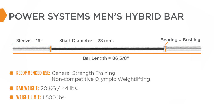 Men's Hybrid Barbell