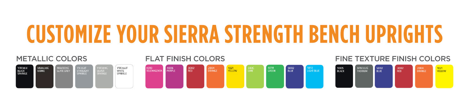 Customize Your Sierra Bench Uprights