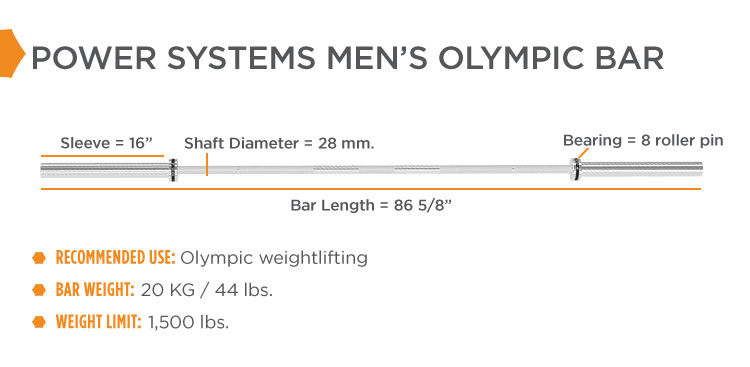 mens olympic bar 