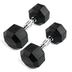 Rubber Octagonal Dumbbell