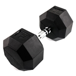 Rubber Octagonal Dumbbell