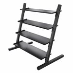 Neoprene/Vinyl Dumbbell 4-Tier Storage Rack