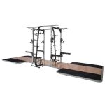 Pro Maxima PL300 Pro Double Sided Half Rack w/ 2 Oak Platforms