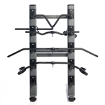 Black Chrome Cable Attachments Bar and Accessory Rack with Attachments