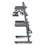 Black Chrome Cable Attachments Bar and Accessory Rack with Attachments