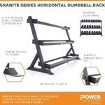 Granite Series Horizontal Dumbbell Rack