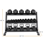 Granite Series Multipurpose Rack - Three Tier