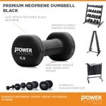 Premium Neoprene Dumbbell Black