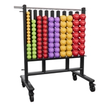 Premium Dumbbell Storage Rack w/ 44 Deluxe Vinyl DB Prime Pairs