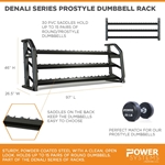 Denali Series ProStyle Dumbbell Rack 15 Pairs