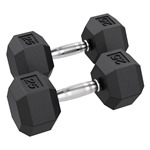 Hex Rubber Dumbbell