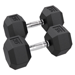 Hex Rubber Dumbbell