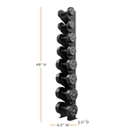 Four Pair Wall Mounted Dumbbell Rack