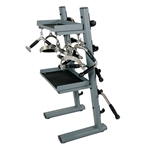 Premium Revolving Cable Attachments Bar and Accessory Rack with Attachments