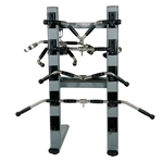 Premium Revolving Cable Attachments Bar and Accessory Rack with Attachments