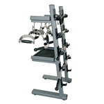 Premium Revolving Cable Attachments Bar and Accessory Rack with Attachments