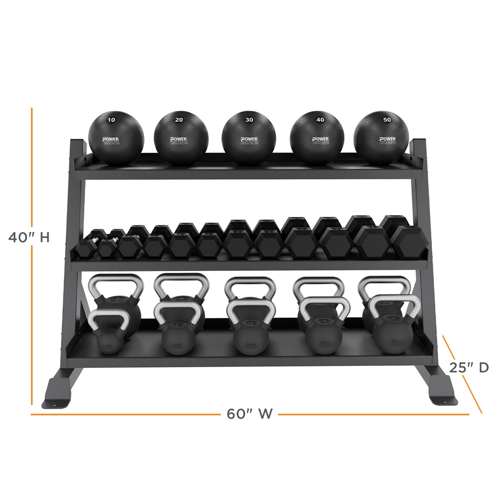 Granite Series Horizontal Kettlebell Rack | Power Systems