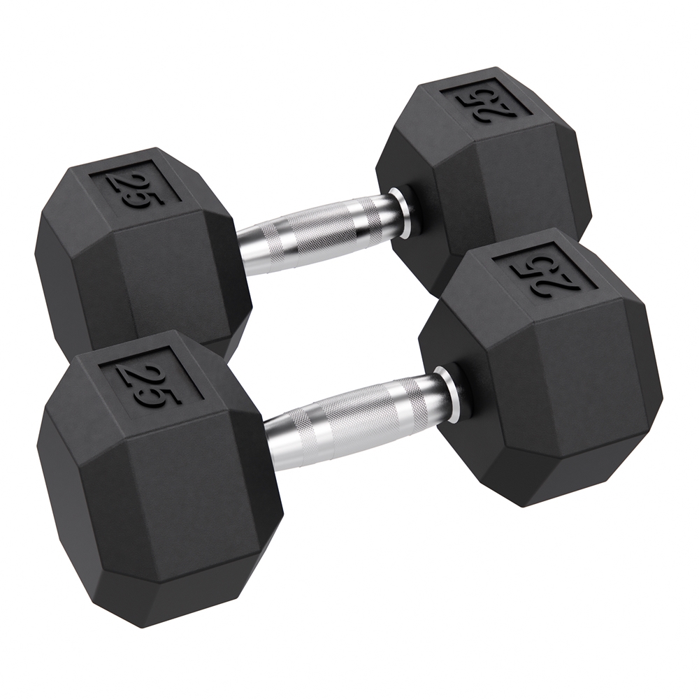 Uitverkoop Traditie Reis Hex Rubber Dumbbells | Strength Training | Power Systems