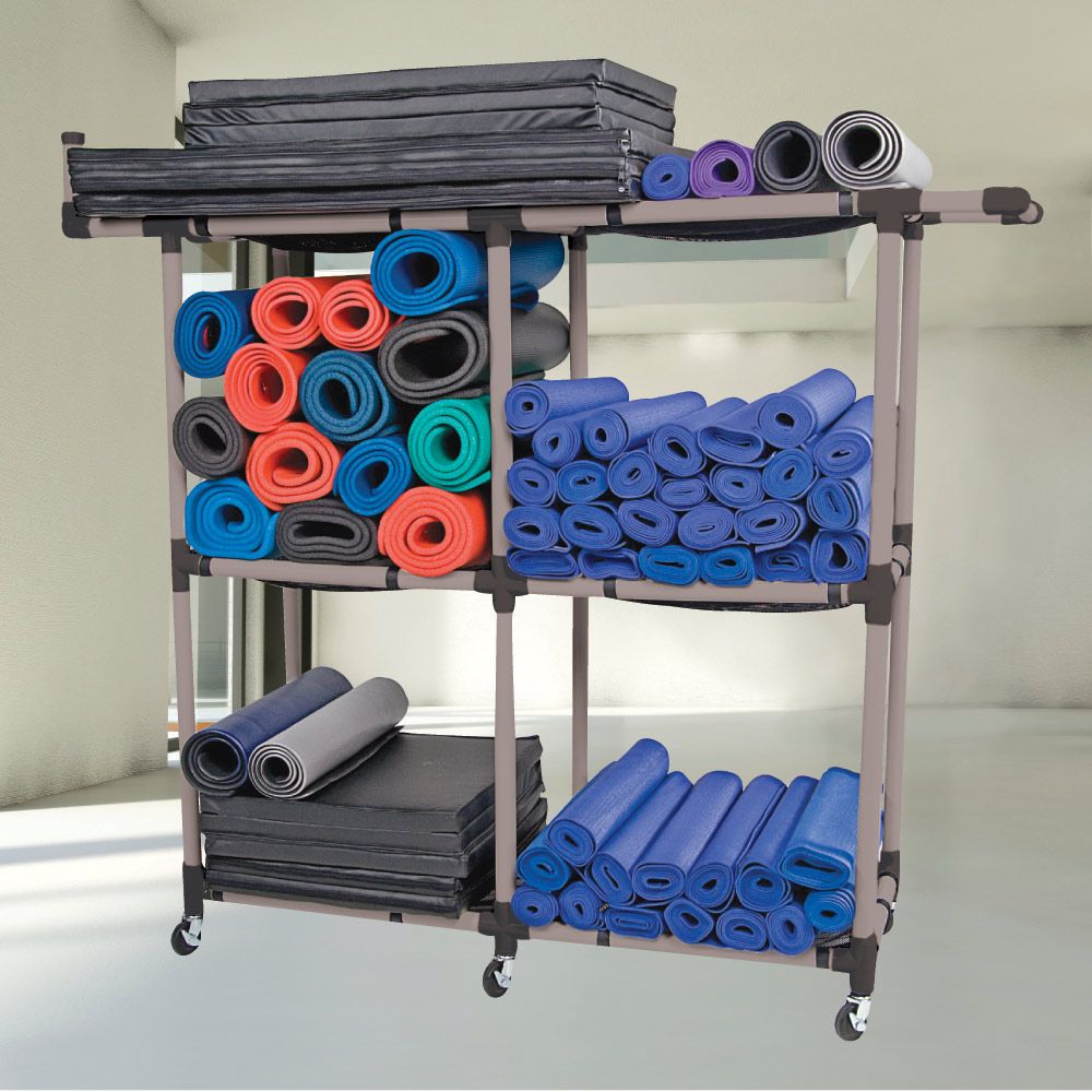 exercise mat storage rack