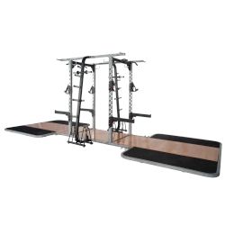 Pro Maxima PL300 Pro Double Sided Half Rack w/ 2 Oak Platforms