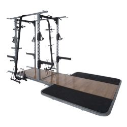 Pro Maxima PL310 Pro Double Sided Half Rack w/ Oak Platform