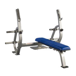 Pro Maxima PLR-150 Olympic Bench Press w/ Spotter <strong>St</strong>and and Weight <strong>St</strong>orage