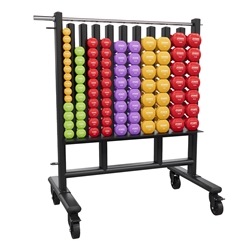 Premium Dumbbell Storage Rack w/ 44 Deluxe Vinyl DB Prime Pairs