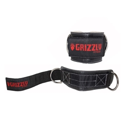 Grizzly Fitness 3 in. Leather Ankle Strap
