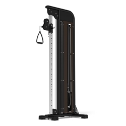 Single Adjustable Cable Pulley - Black-Dark Wood