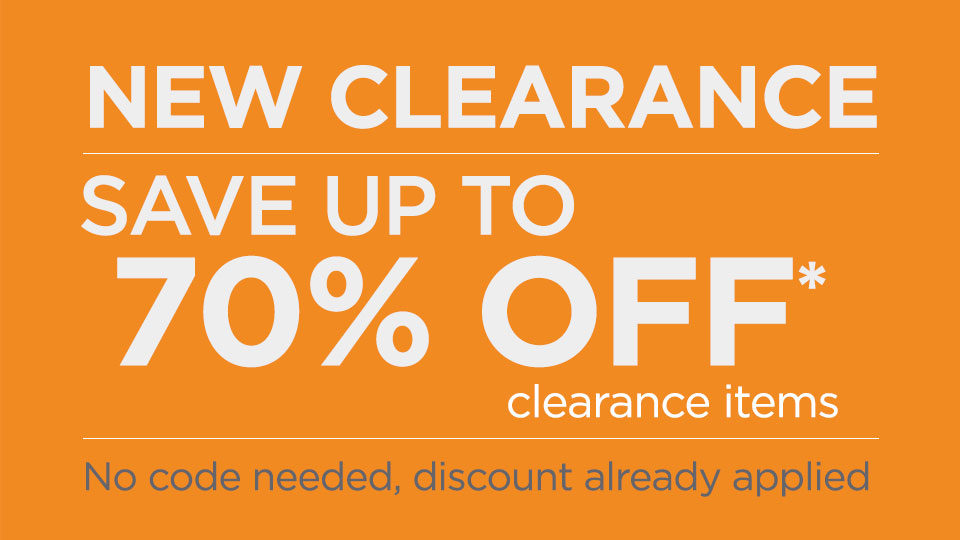New Clearance - Save Up to 70% Clearance Items