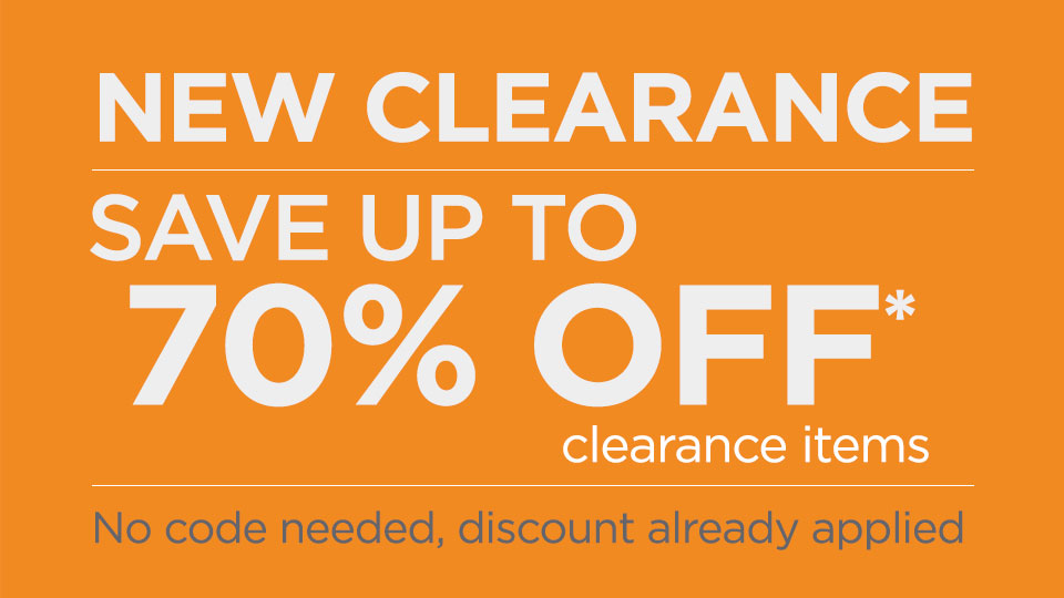 Clearance New Clearance - Save Up to 70% Clearance Items