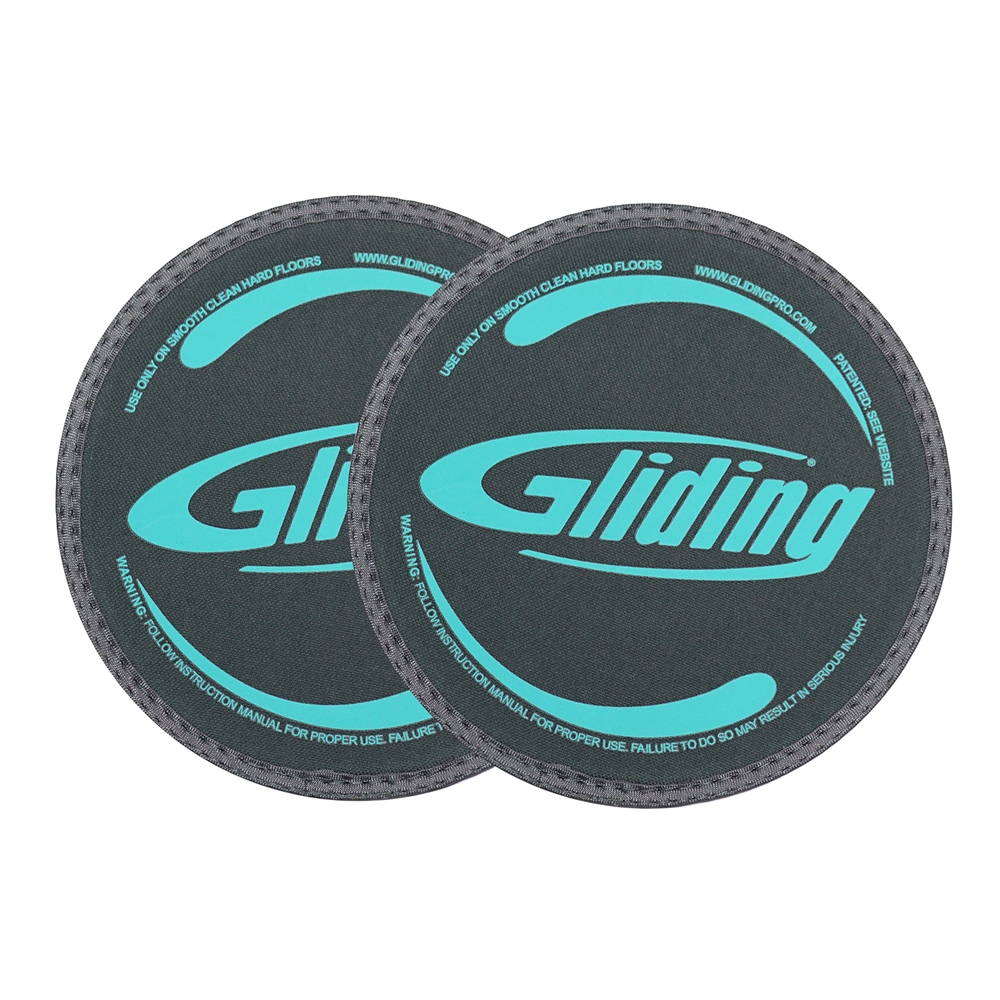 Gliding Discs - Hardwood, Gray