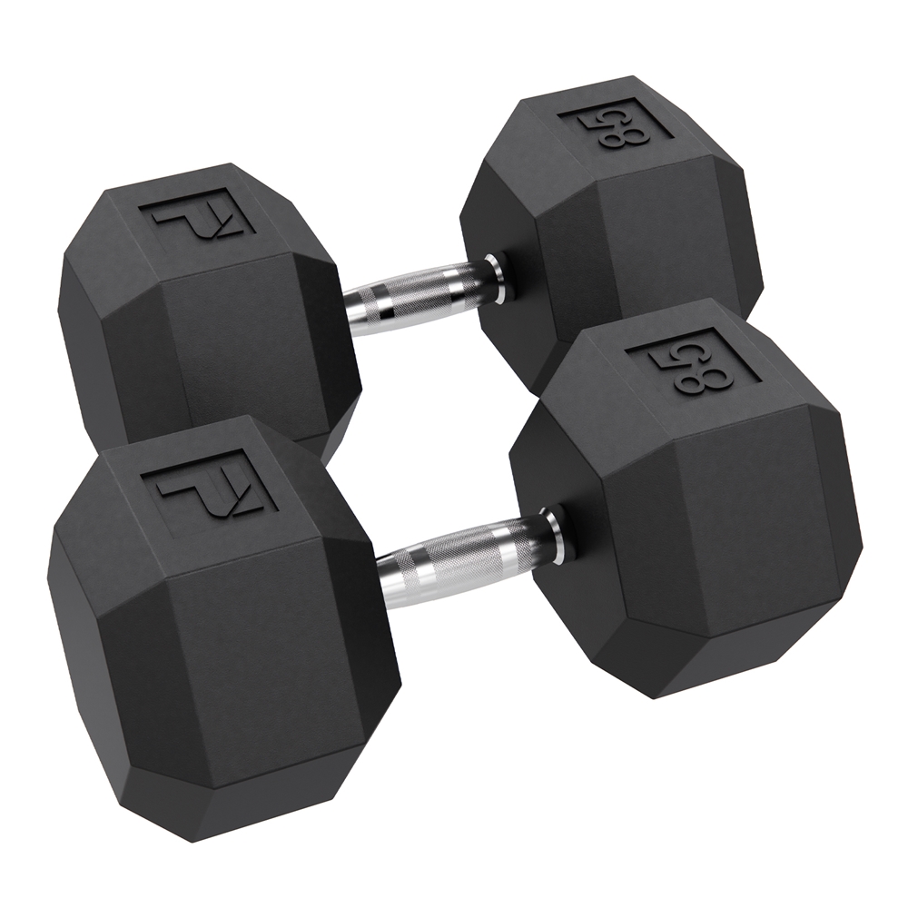 Rubber dumbbells deals