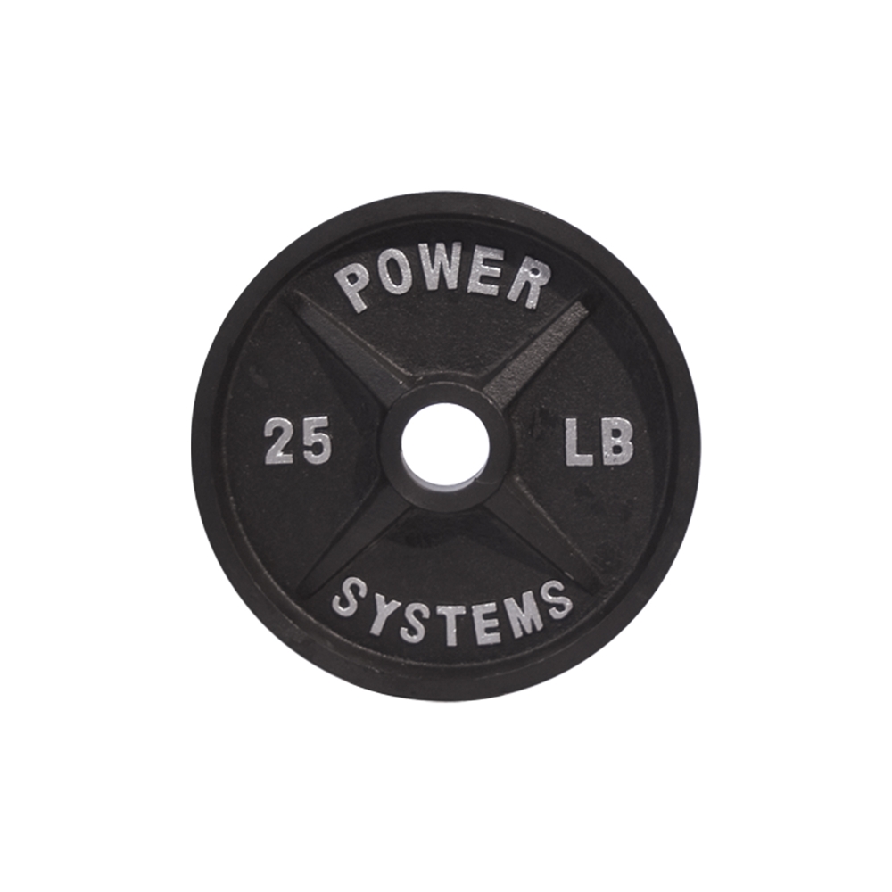 Pro Olympic Plates - 25 lbs, Black