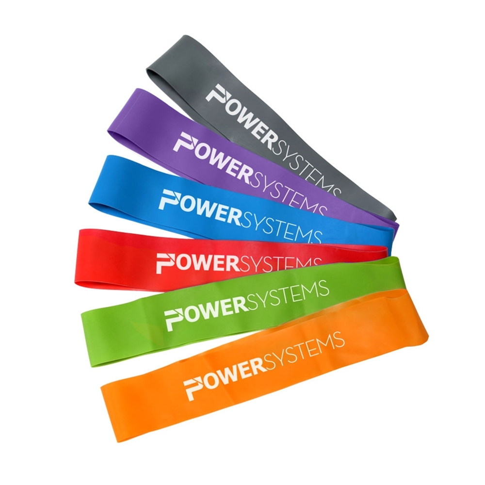 Power Systems Versa Loop Resistance Bands for Home Gym Power Training, Set of 6