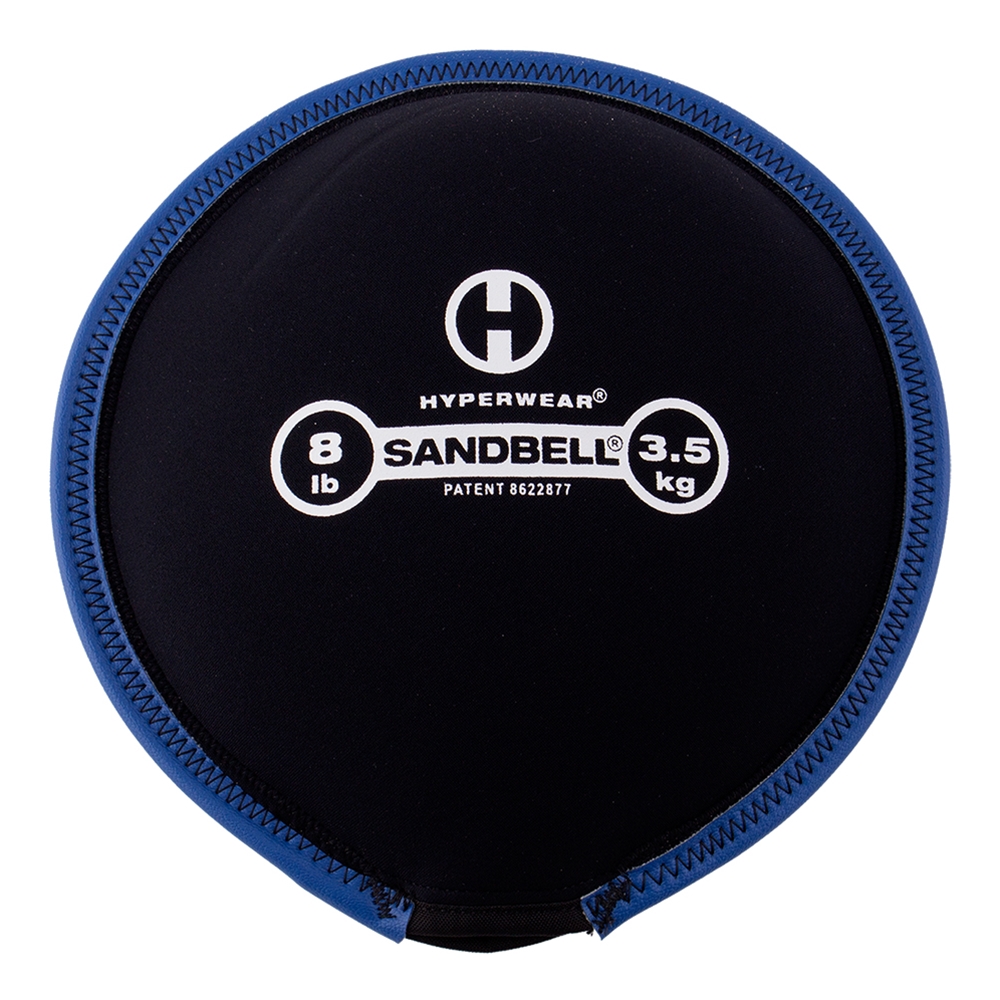 SandBell Filled - 8 lb, Blue Rim