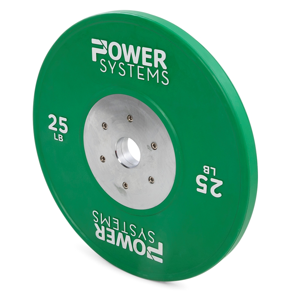 Training Plate Olympic Colors - 25 lbs, Green