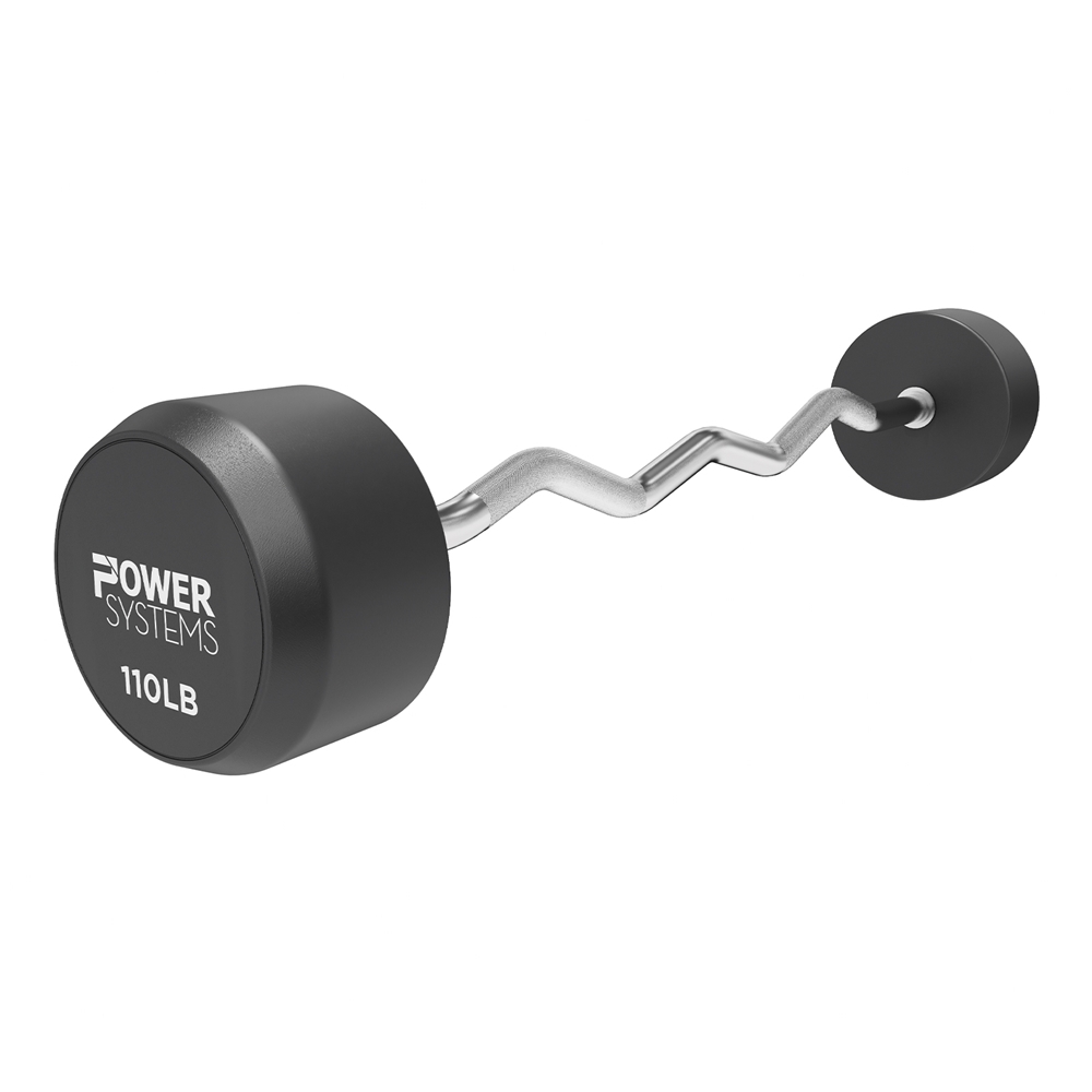 ProStyle Fixed Barbell EZ Curl Handle -single, 110 lbs
