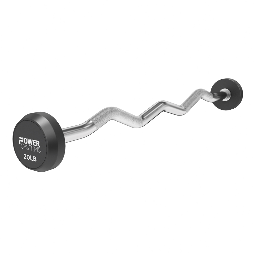 ProStyle Fixed Barbell EZ Curl Handle -single, 20 lbs