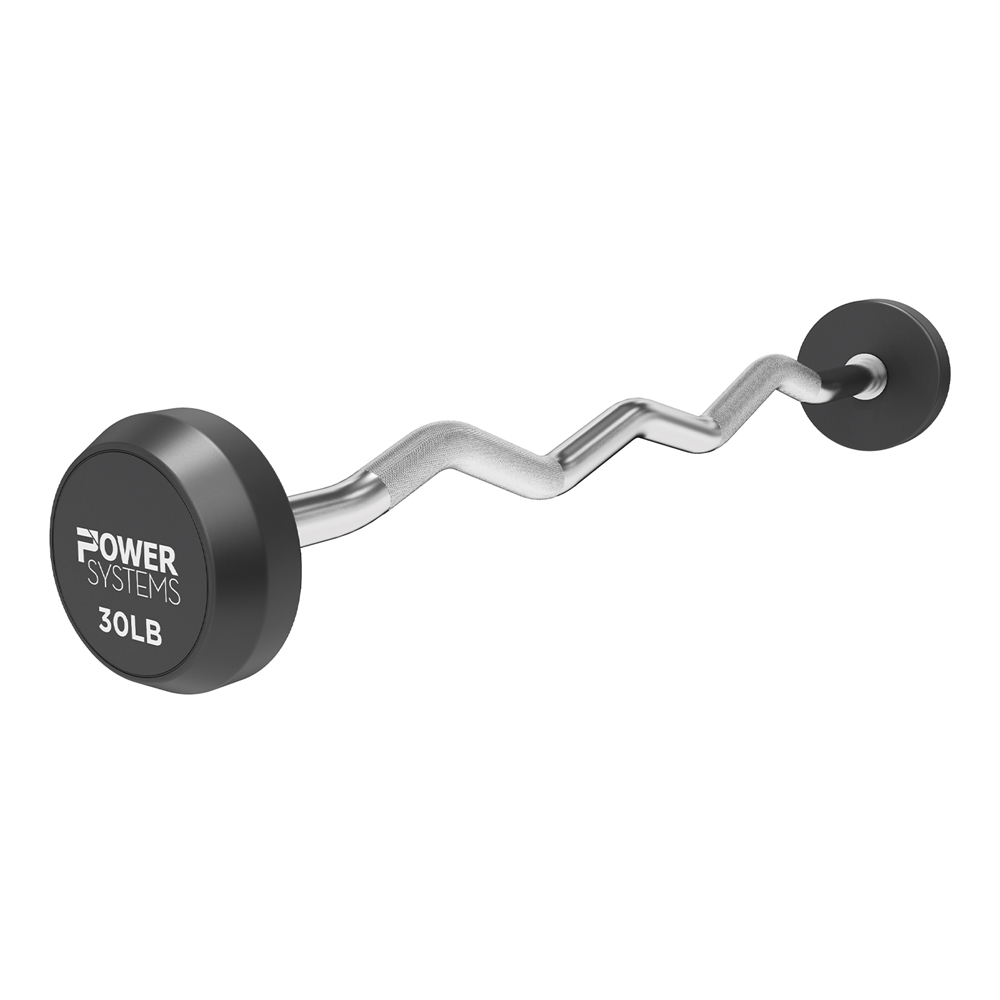 ProStyle Fixed Barbell EZ Curl Handle -single, 30 lbs