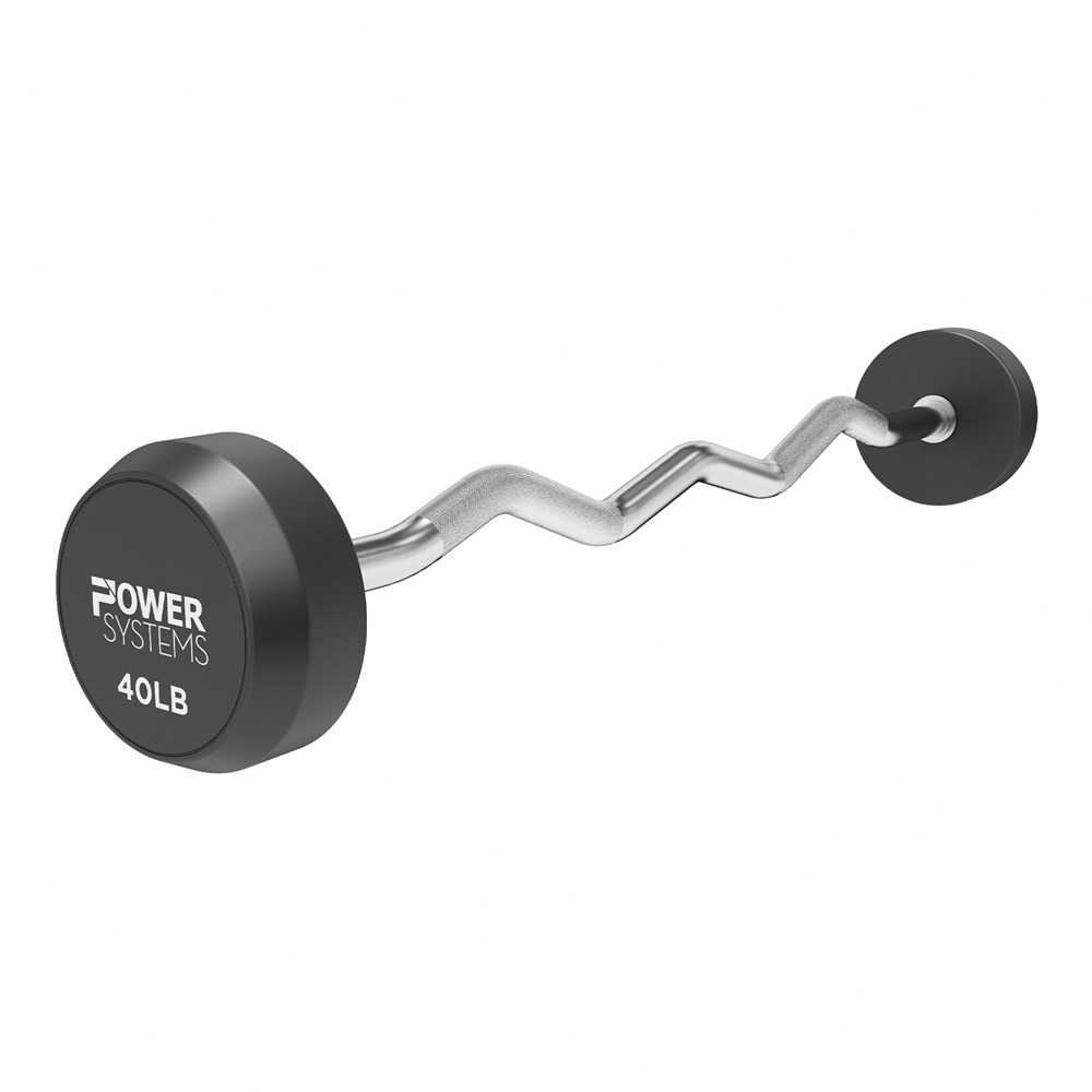 ProStyle Fixed Barbell EZ Curl Handle -single, 40 lbs