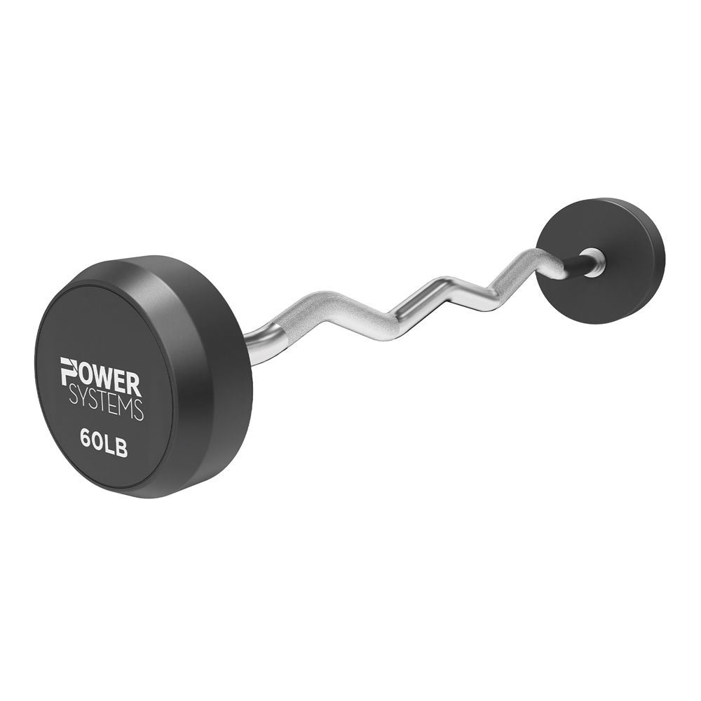 ProStyle Fixed Barbell EZ Curl Handle -single, 60 lbs