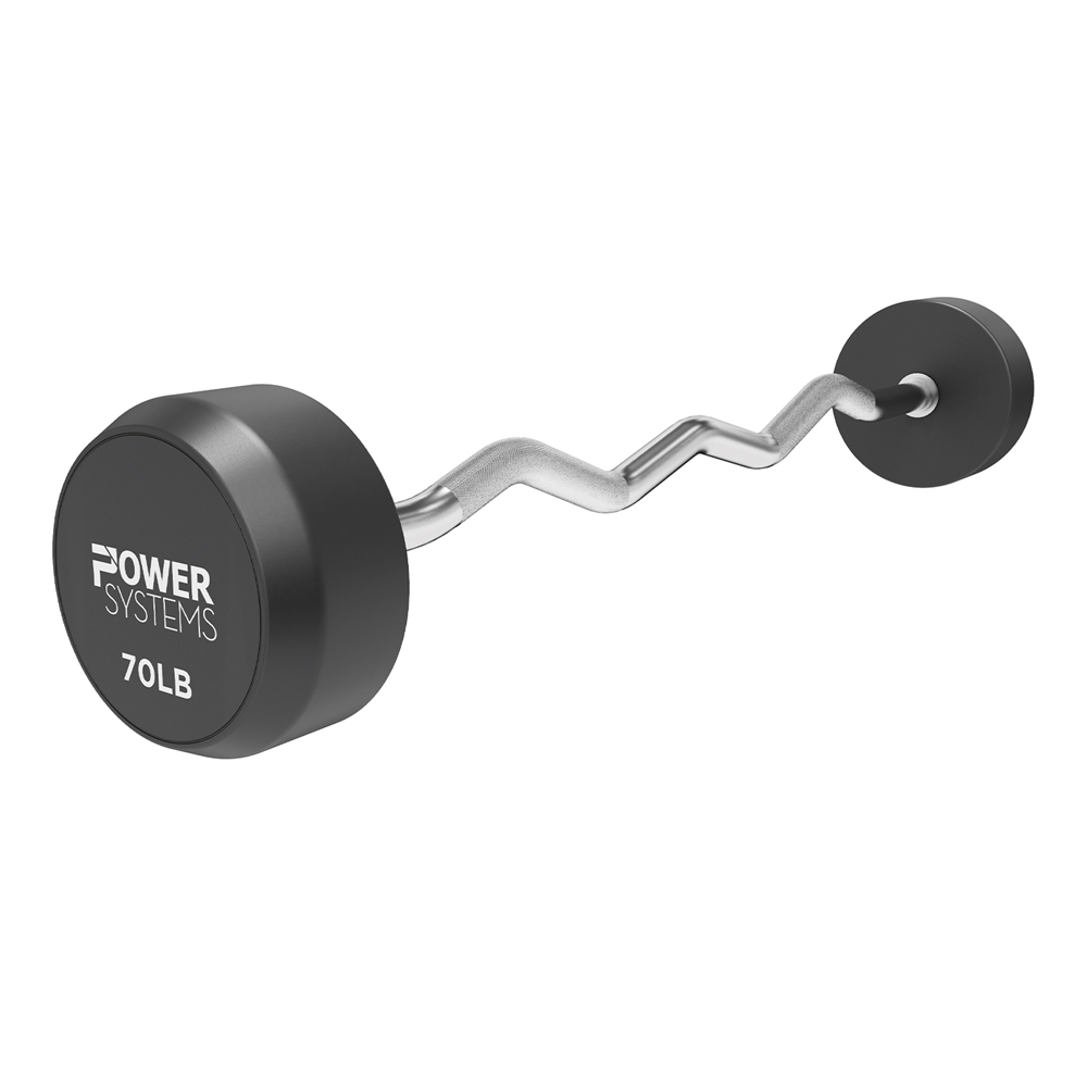 ProStyle Fixed Barbell EZ Curl Handle -single, 70 lbs