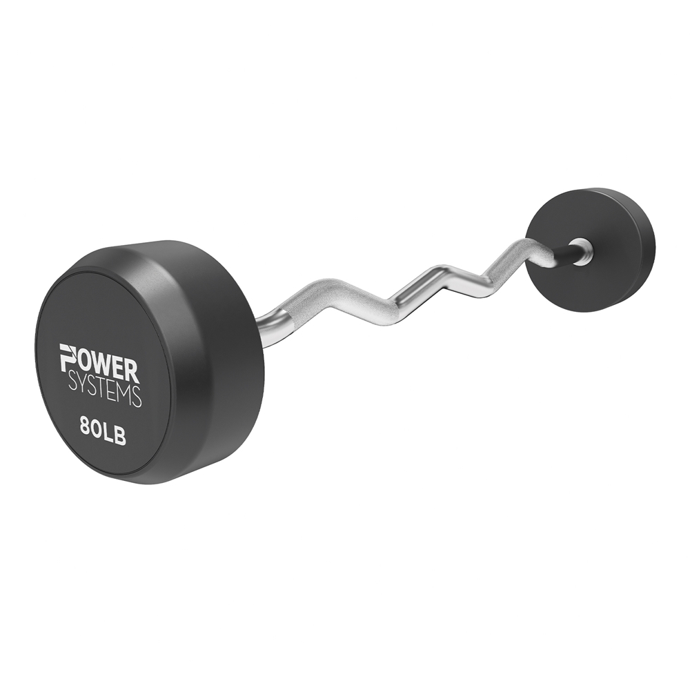 ProStyle Fixed Barbell EZ Curl Handle -single, 80 lbs