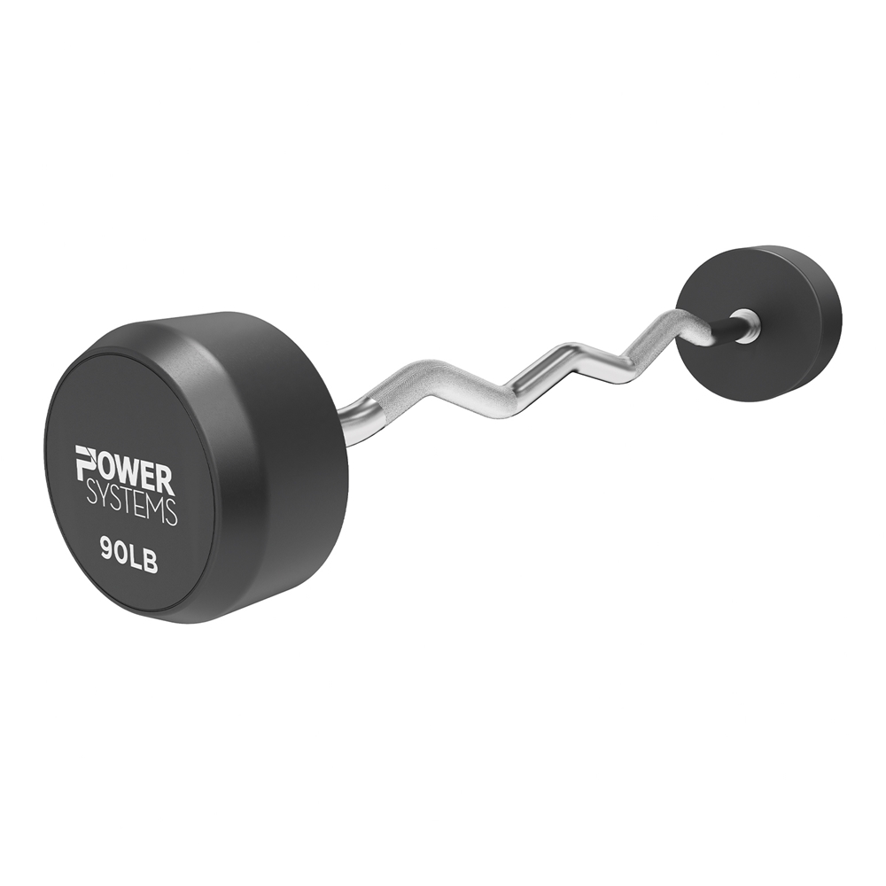 ProStyle Fixed Barbell EZ Curl Handle -single, 90 lbs